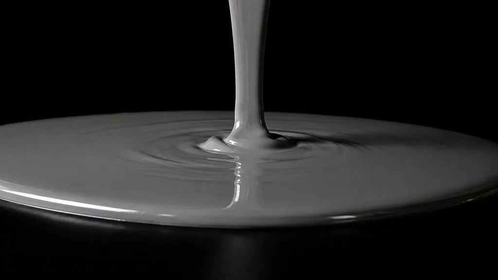 Resina liquida impermeabilizzante in fase di colata